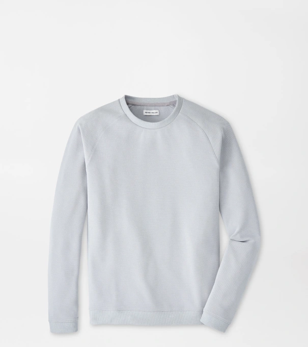 Cradle Piqu&eacute; Performance Crewneck in British Grey