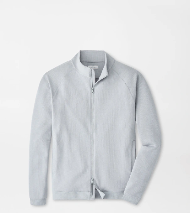Cradle Piqu&eacute; Performance Full-Zip in British Grey