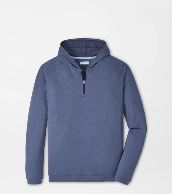 Pine Performance Quarter-Zip Hoodie in Navy