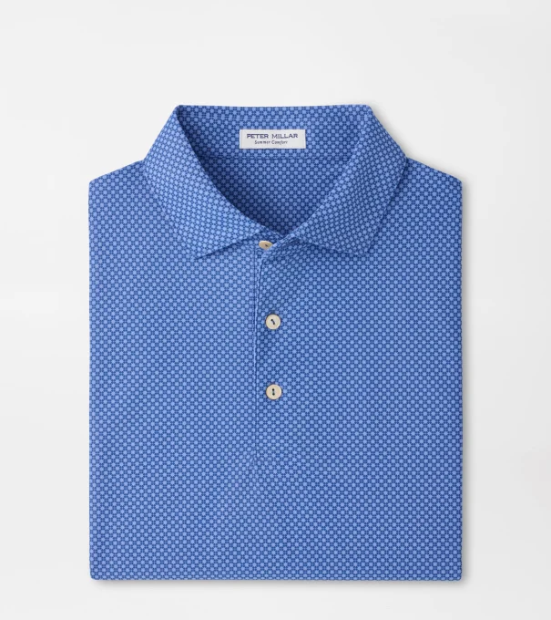 Grant Performance Mesh Polo in Windsor Blue