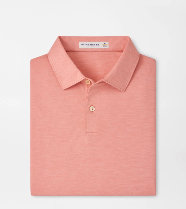 Featherweight M&eacute;lange Performance Polo in VENETIAN PINK