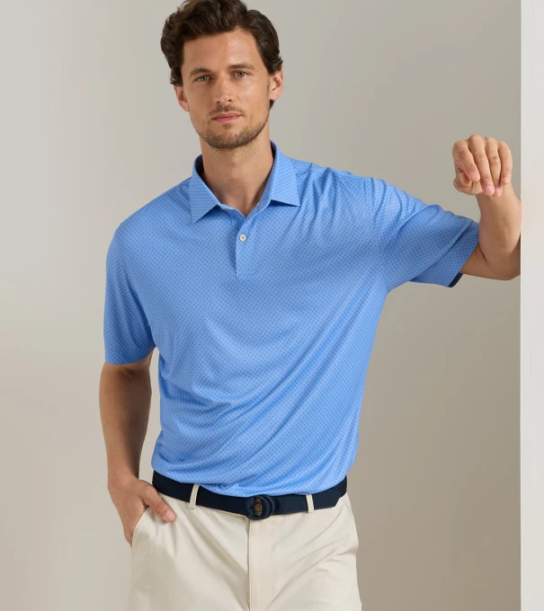 Featherweight Starmount Performance Polo in BLUEBIRD