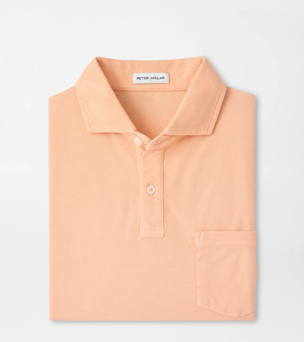 Everyday Piqu&eacute; Polo in COSMIC PEACH
