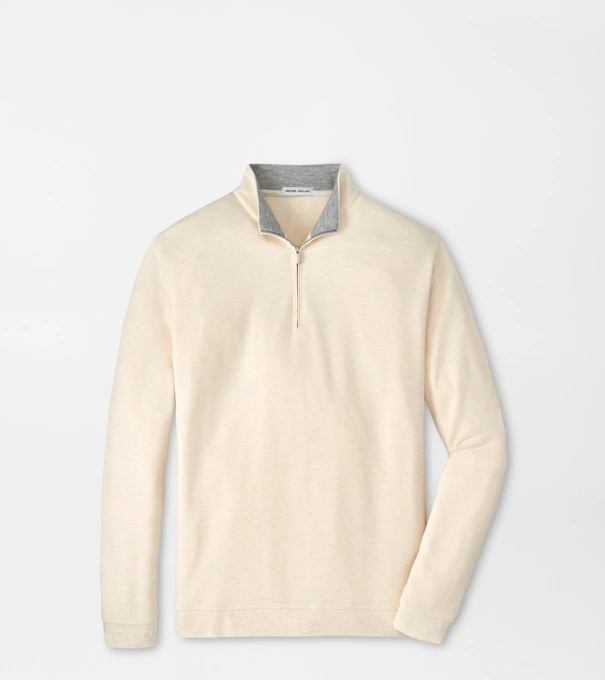 Crown Comfort Quarter-Zip Pullover in Ivory