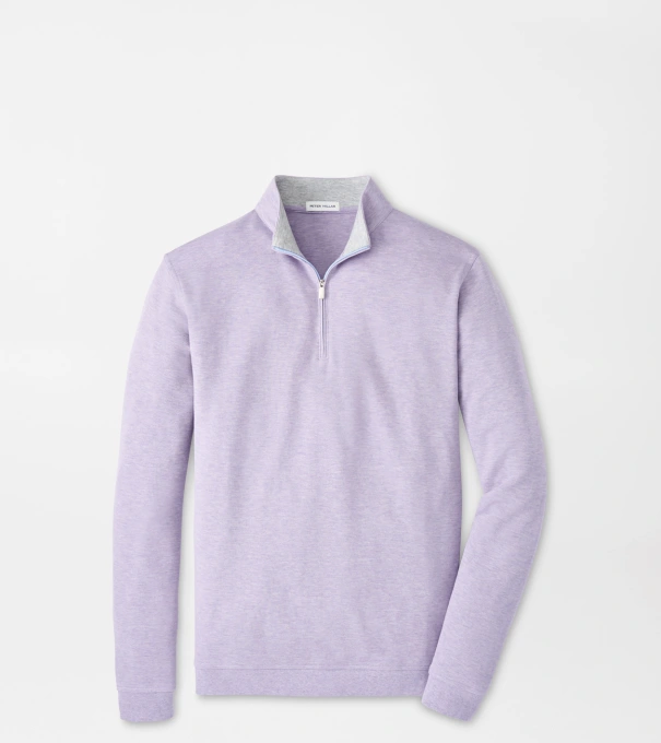 Crown Comfort Quarter-Zip Pullover in LIGHT VIOLET