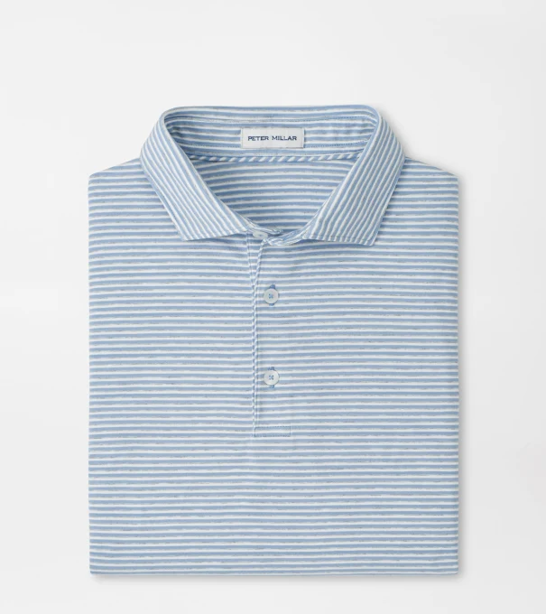 Calvert Crown Flex Cotton Polo in CLOUDY BLUE