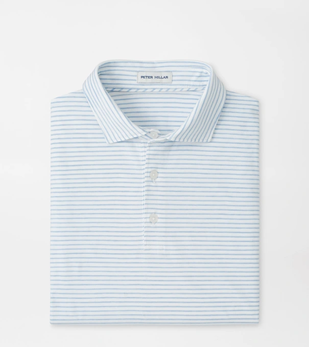 Gilman Crown Flex Cotton Polo in White