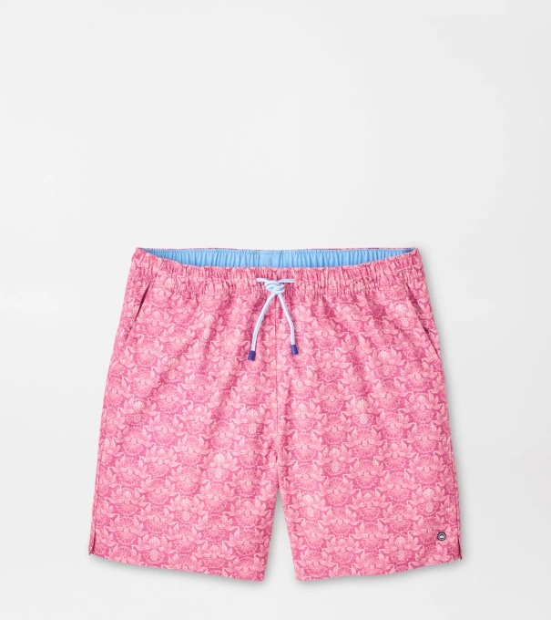 Pina Colada Swim Trunk in PINK RUBY