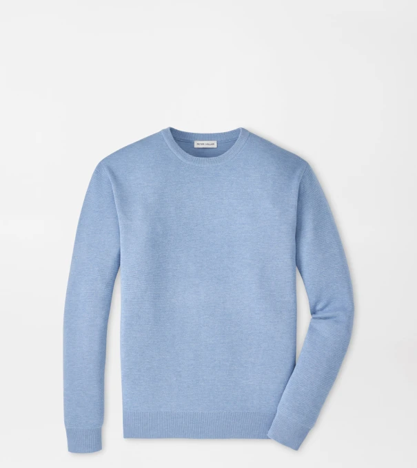 Coolspun Lite Textured Crewneck Jumper in CLOUDY BLUE