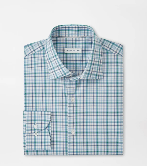 Simon Crown Lite Cotton-Stretch Sport Shirt in Windsor Blue