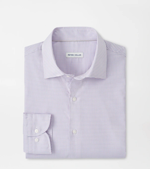 Conway Crown Lite Cotton-Stretch Sport Shirt in TEABERRY PINK