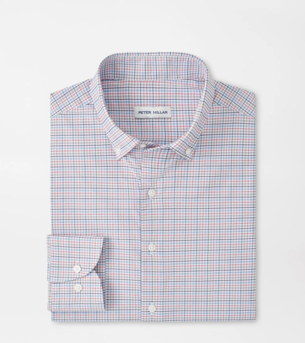 Casey Performance Twill Sport Shirt in Navy