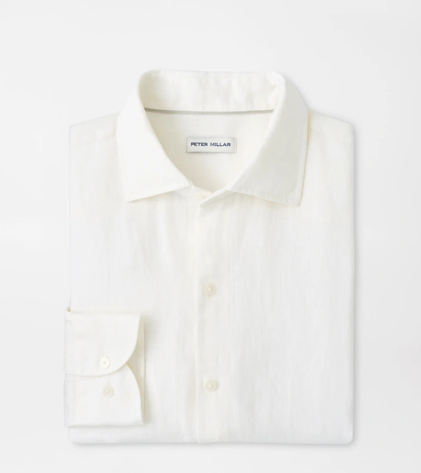 Shoreside Linen Sport Shirt in White