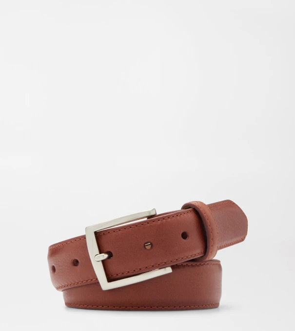Excursionist Milled Leather Belt in Cognac
