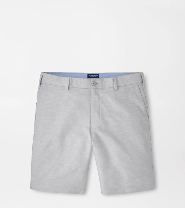 Surge Linen-Blend Performance Short in Gale Grey