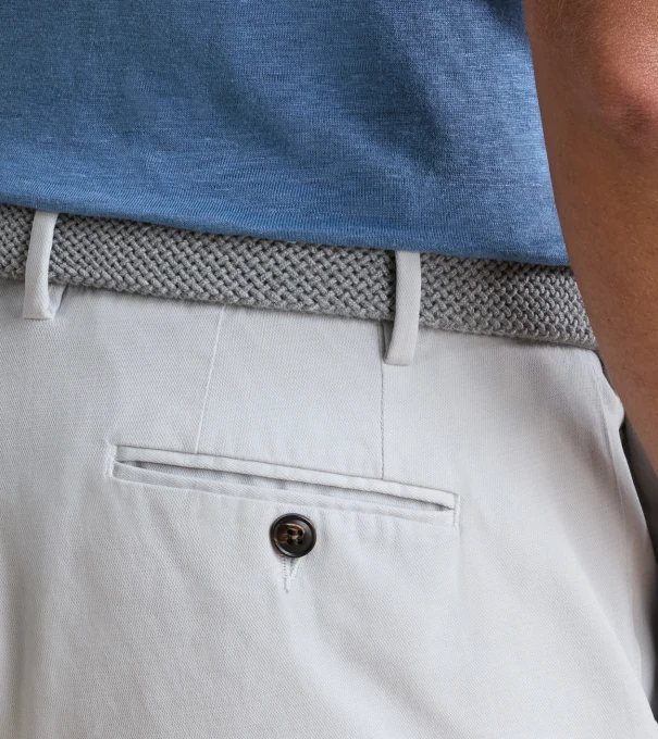 Andrews Flat-Front Short in British Grey