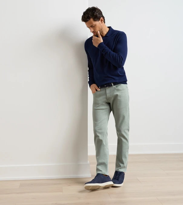 Fairfield Garment Dyed Denim in SAGE FOG