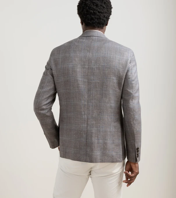 Pearce Plaid Soft Jacket in Espresso