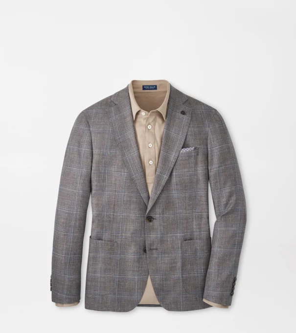 Pearce Plaid Soft Jacket in Espresso