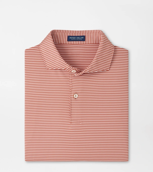 Ballad Performance Jersey Polo in FADED SCARLET