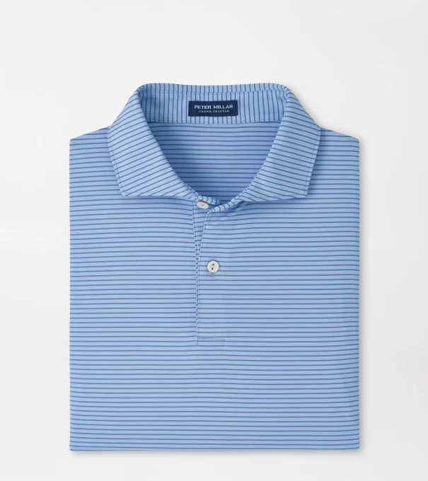 Ballad Performance Jersey Polo in IRIS MIST