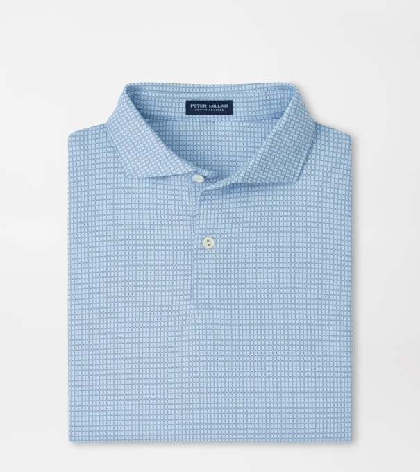 Ponte Performance Jersey Polo in Blue Frost
