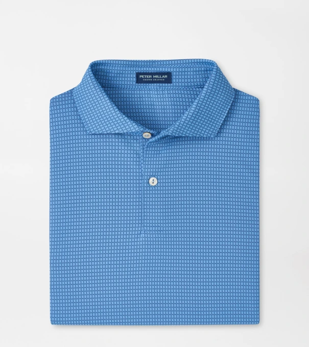 Ponte Performance Jersey Polo in Dusk Blue