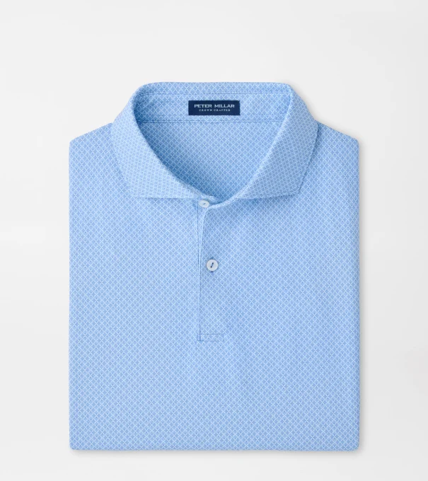 Granada Performance Jersey Polo in Dusk Blue