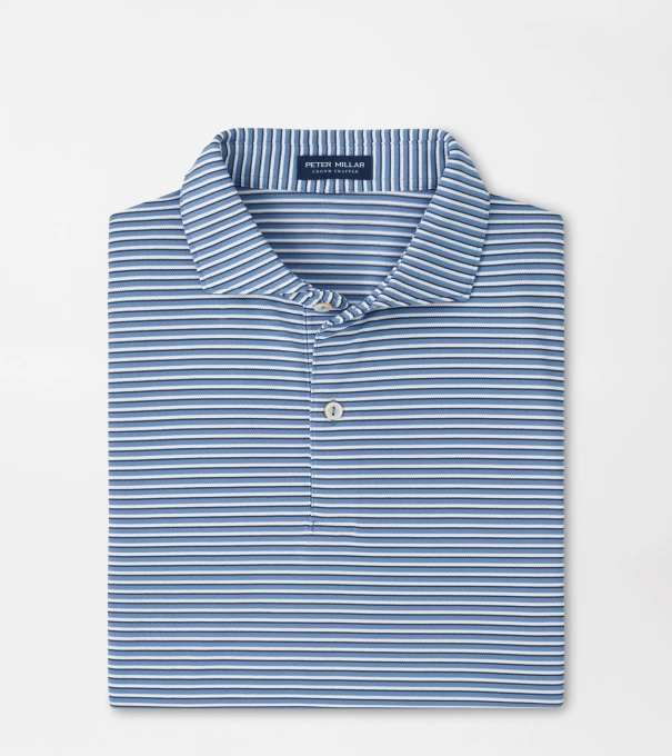 Tempo Performance Mesh Polo in Dusk Blue