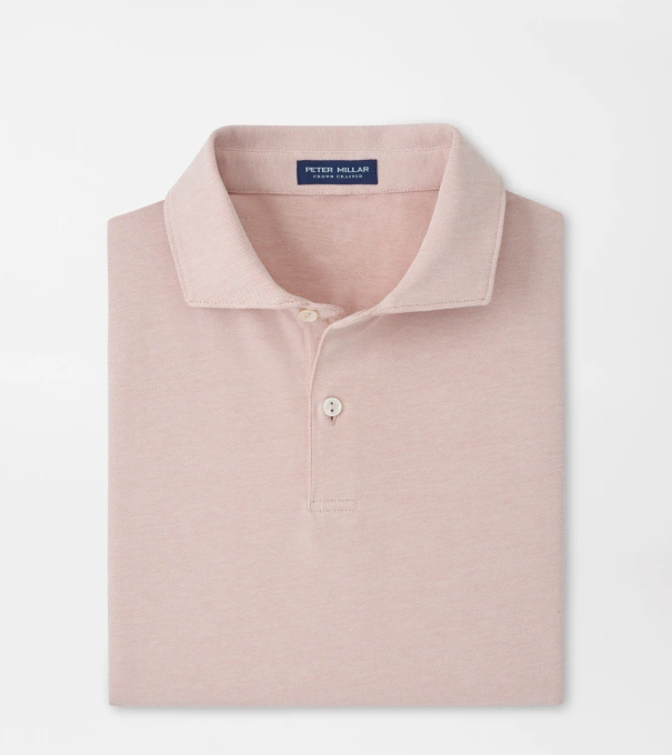 Albatross Cotton-Blend Piqu&eacute; Polo in FADED SCARLET