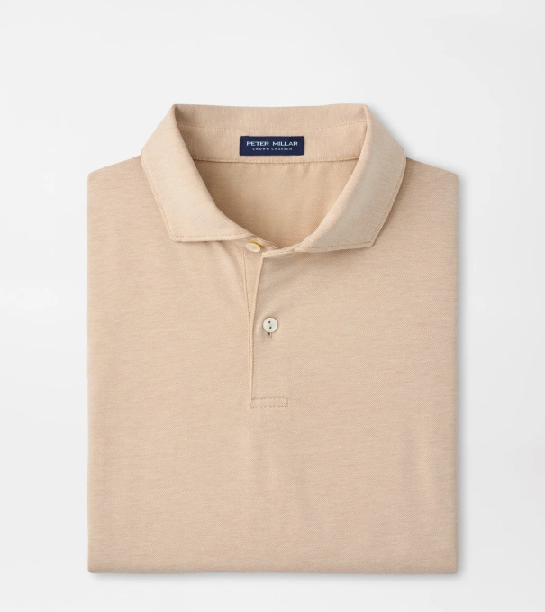 Albatross Cotton-Blend Piqu&eacute; Polo in SUMMER DUNES
