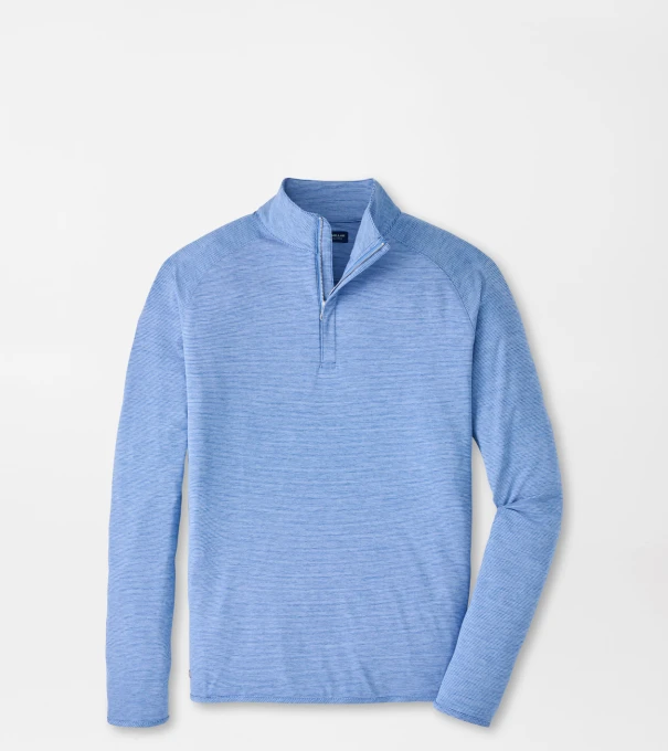 Stealth Stripe Performance Quarter-Zip in Dusk Blue