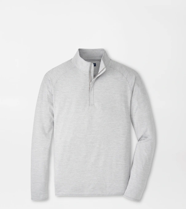 Stealth Stripe Performance Quarter-Zip in Gale Grey