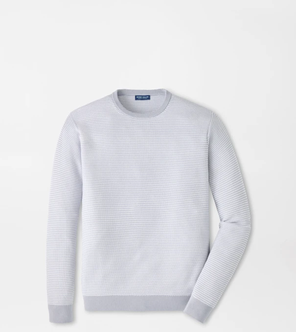 Hart Honeycomb Crewneck Sweater in British Grey