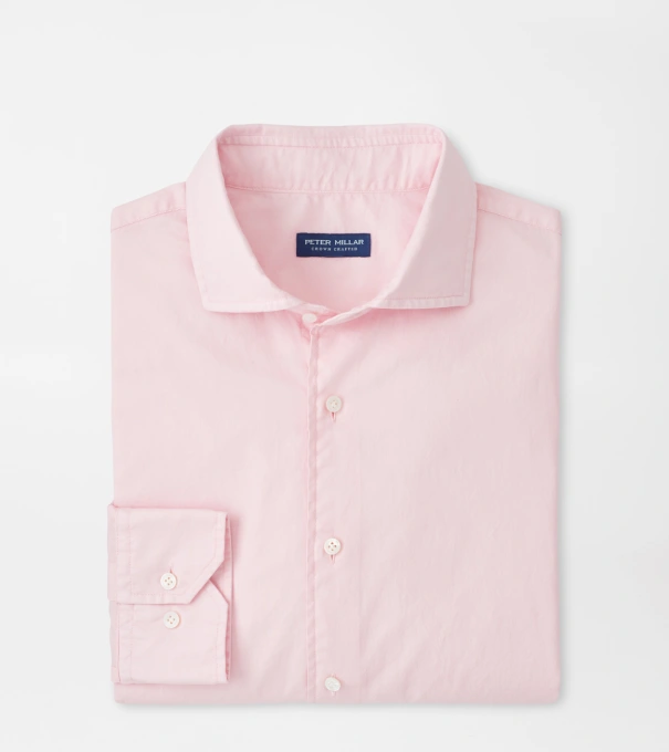 Journeyman Cotton Sport Shirt in Misty Rose