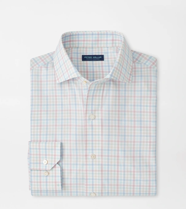 Basin Performance Poplin Sport Shirt in Multi