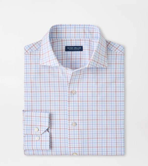 Main Performance Poplin Sport Shirt in Blue Frost