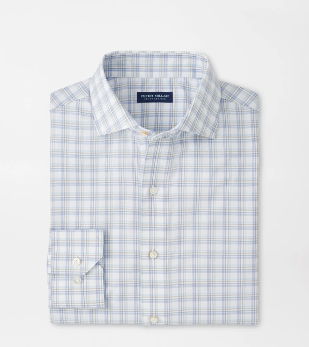 Bechtle Performance Poplin Sport Shirt in IRIS MIST