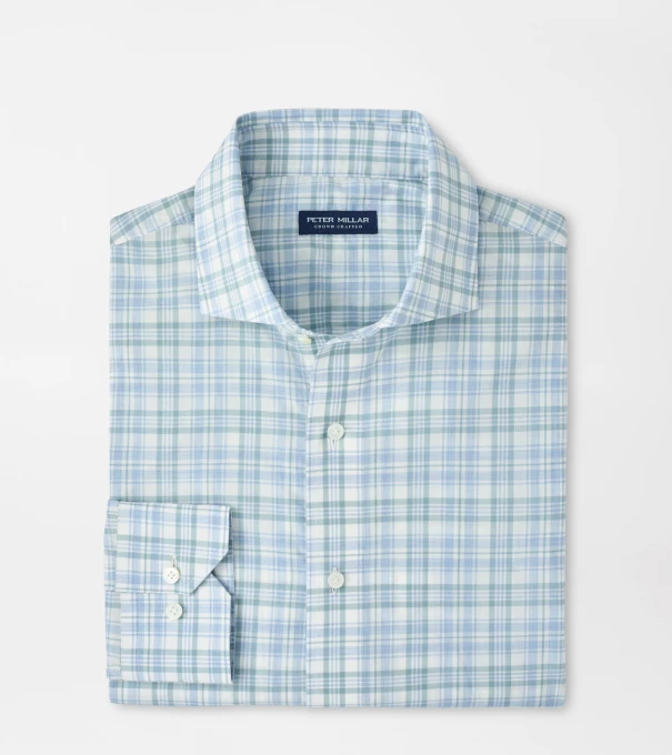 Tropea Italian Poplin Shirt in LIGHT WILLOW