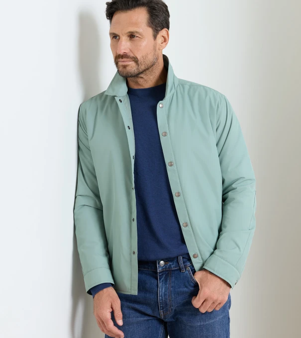 Brighton Shirt Jacket in Willow