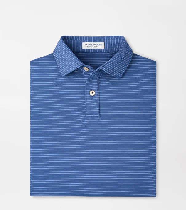 Highlands Youth Performance Jersey Polo in Windsor Blue