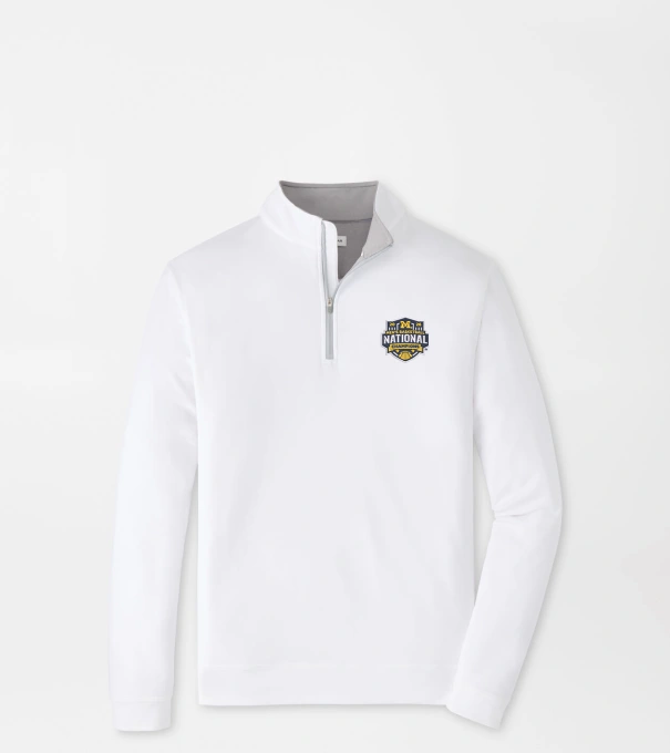 Michigan National Champion Perth Performance Quarter-Zip in White