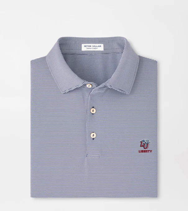 Liberty University Jubilee Performance Jersey Polo in Navy