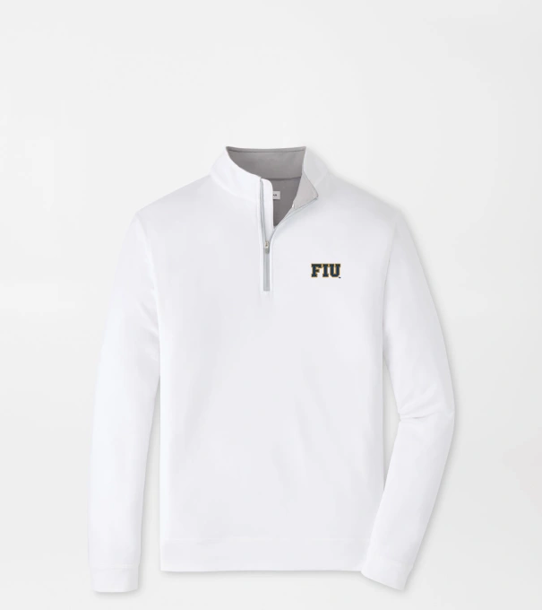 Florida International University Perth Performance Quarter-Zip in White