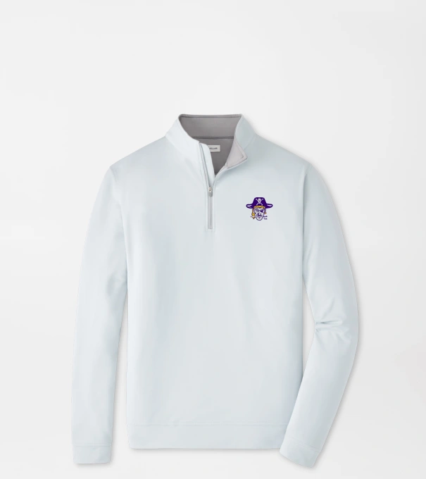 East Carolina University Vault Perth Performance Quarter-Zip in British Grey