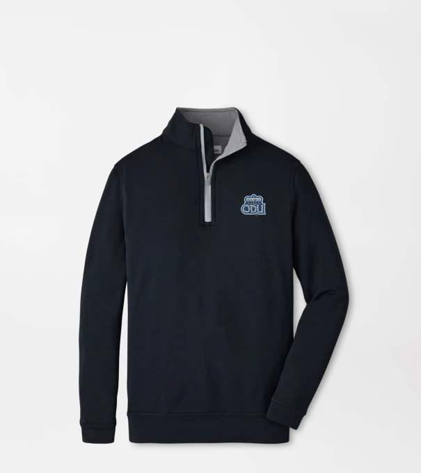 Old Dominion University Perth Youth Performance Quarter-Zip in Black