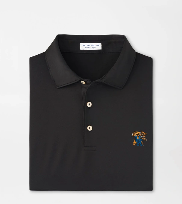 Kentucky Wildcat Solid Performance Jersey Polo in Black