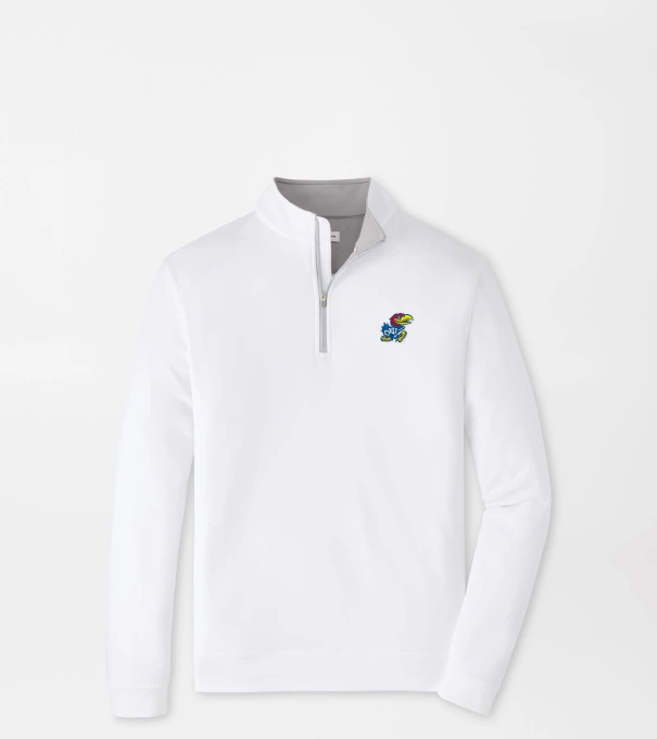 Kansas Perth Performance Quarter-Zip in White