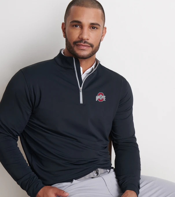 The Ohio State Perth Performance Quarter-Zip in Black