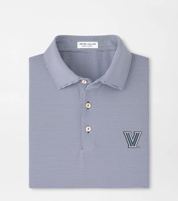 Villanova Jubilee Performance Jersey Polo in Navy